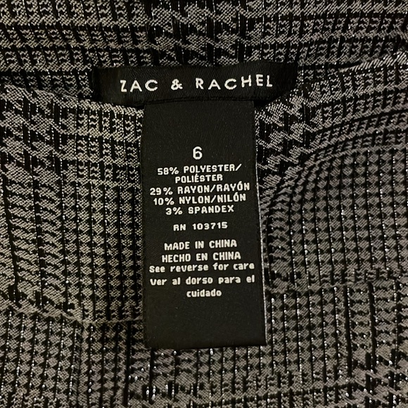 Ankle-Length Black and Gray Legging Trousers by Zac & Rachel (Size 6) - Picture 5 of 5